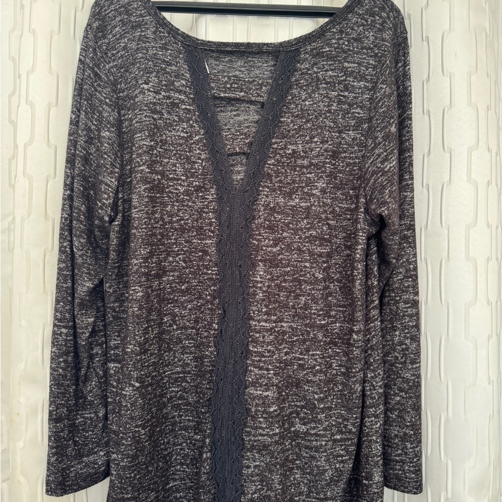 Downing Studios Women's Gray Top- Size 1X